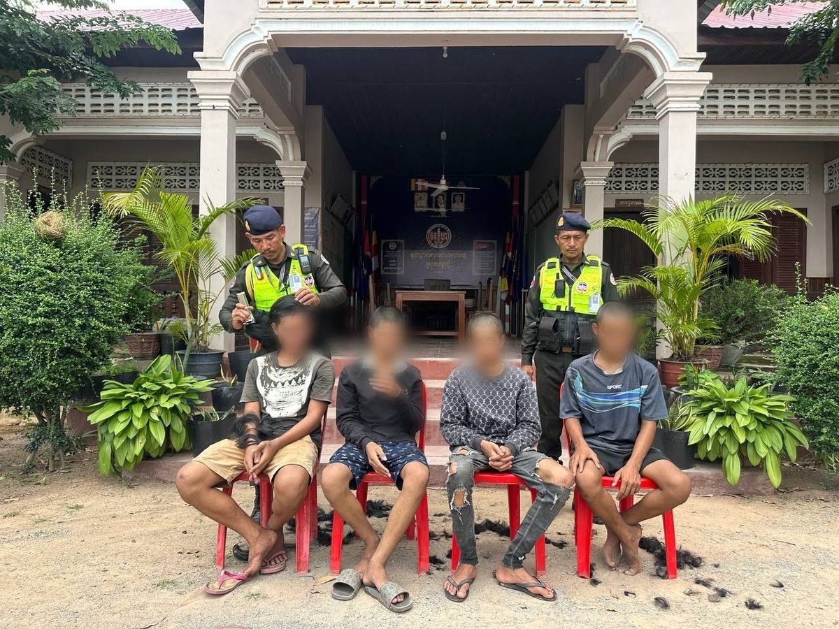吴哥春县4名青少年偷汽油被捕 警方介入教育