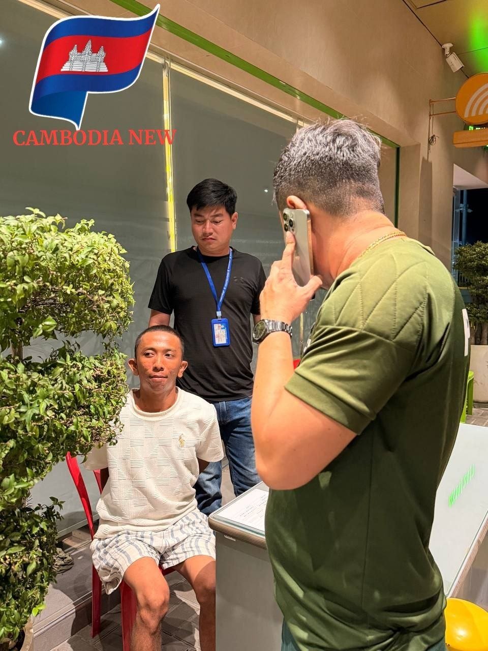金边坎托分区抓获一名非法居留印尼籍男子