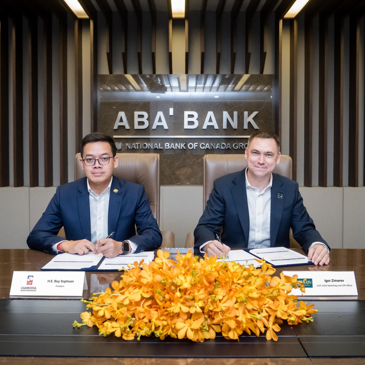 ABA银行赞助柬埔寨拳击队 助力2028奥运梦想