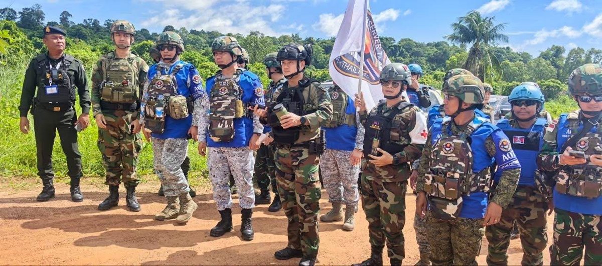 东盟观察员实地核实奥斯马边境争议区域