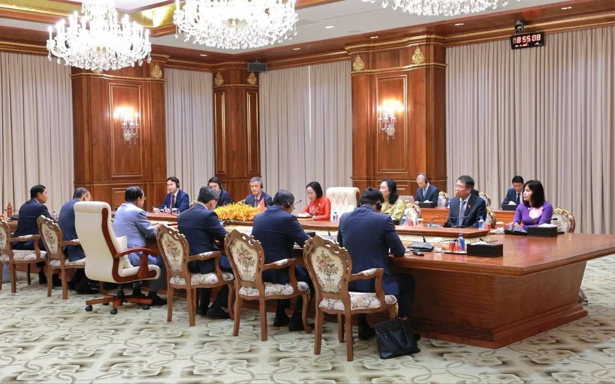 洪森会见越南副议长 强化双边立法机构合作
