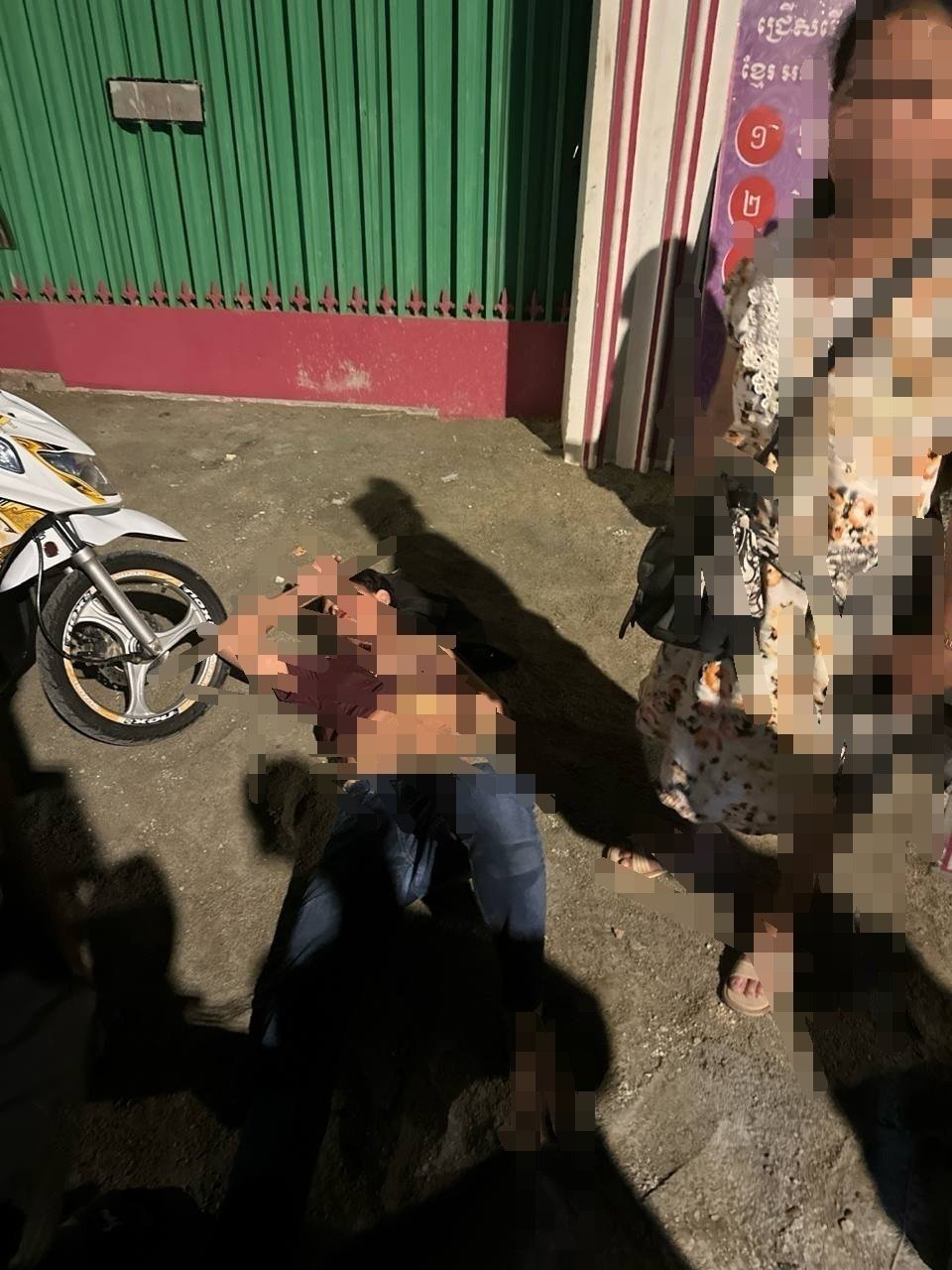 金边甘布区发生摩托车碰撞事故致一人受伤