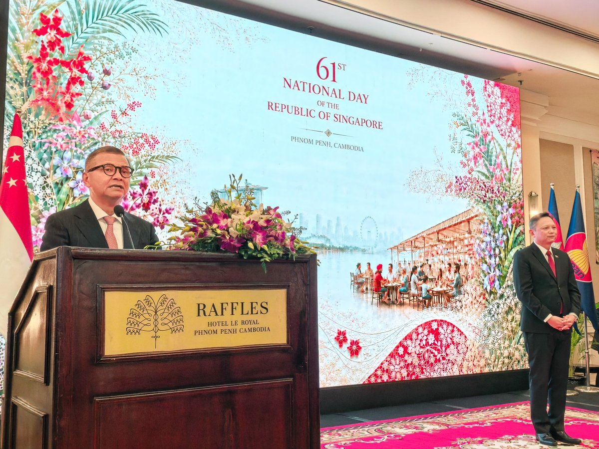 劳工部部长出席新加坡国庆招待会 强化双边合作