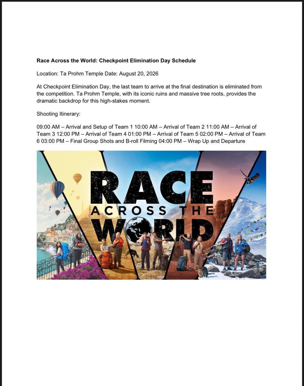 国际真人秀Race Across the World在暹粒取