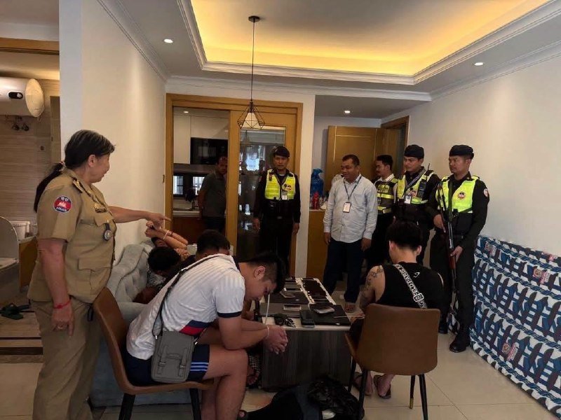 金边上半年破获139处网诈窝点 抓获2389名涉案人员