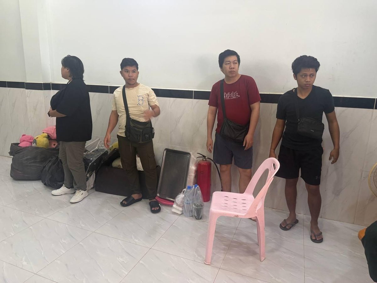 卜迭棉芷省警方对波贝市9处建筑进行清查，查获17名外籍人员，
