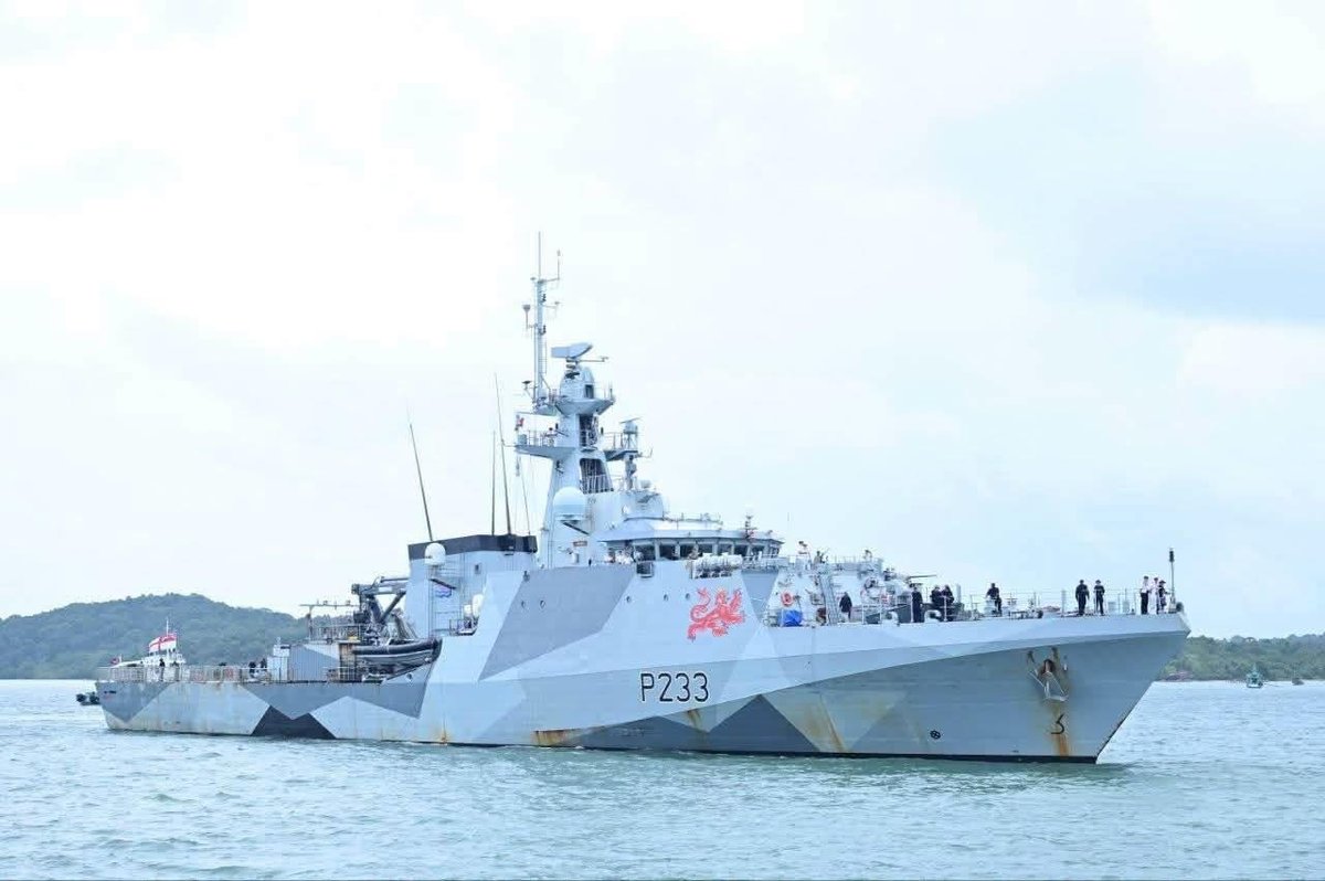 英国皇家海军塔马尔号访问云壤海军基地 展开8天友好访问