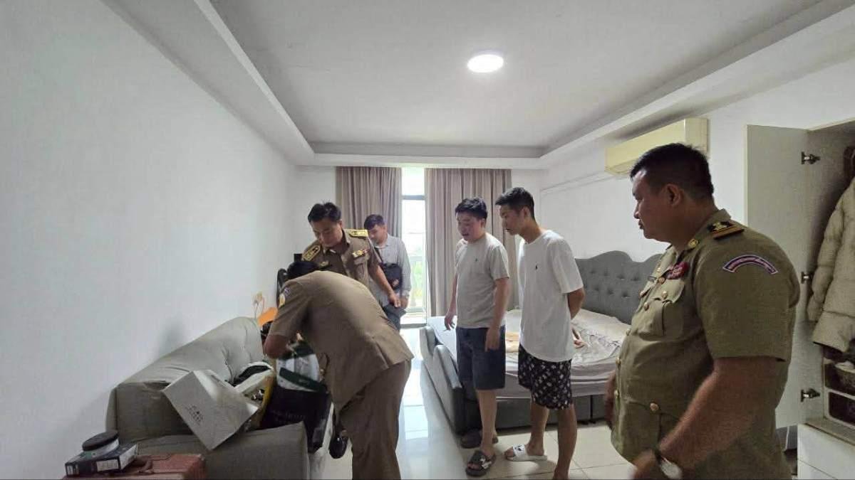 金边警方突袭钻石岛网诈窝点 抓获7名嫌疑人