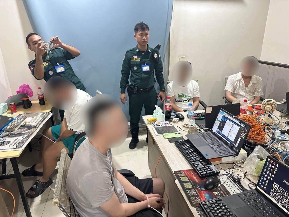 西港警方查获电诈窝点 逮捕7名中国籍嫌疑人