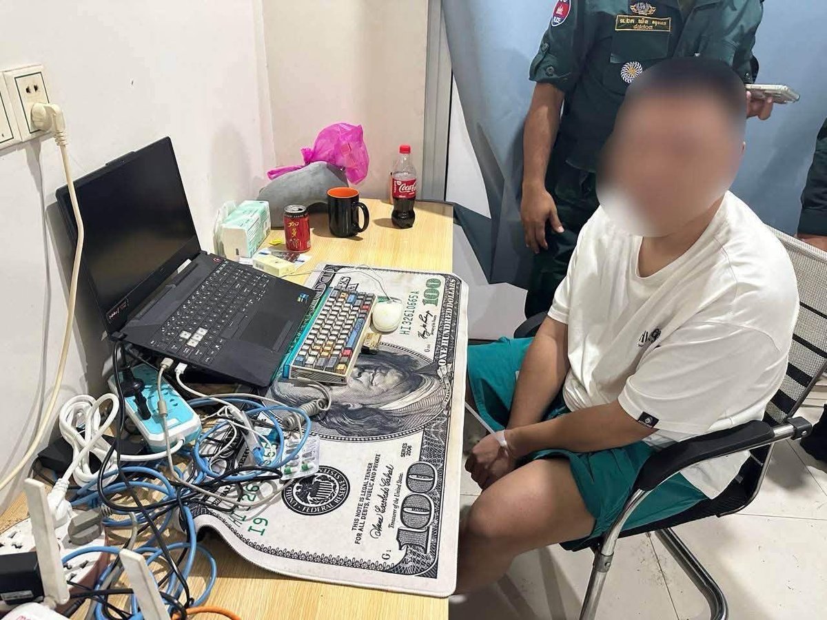 西港警方查获电诈窝点 逮捕7名中国籍嫌疑人