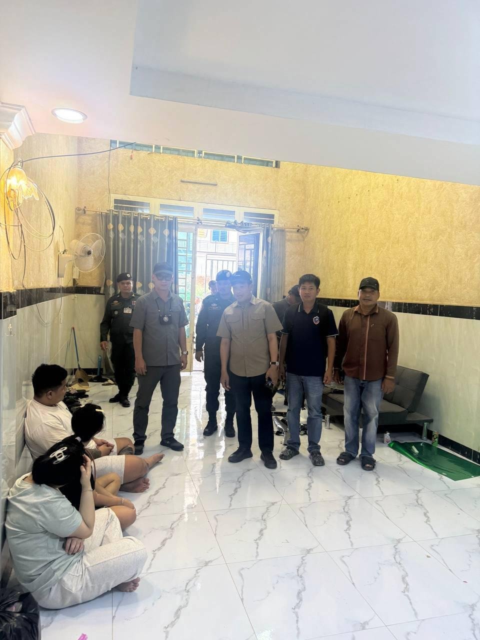 波贝警方清查电诈窝点 9名泰国籍嫌犯被捕