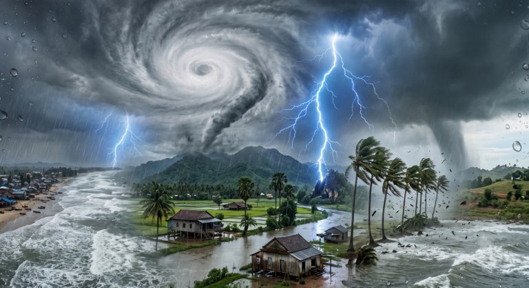 第13号台风海豚来袭 柬埔寨多地将迎降雨