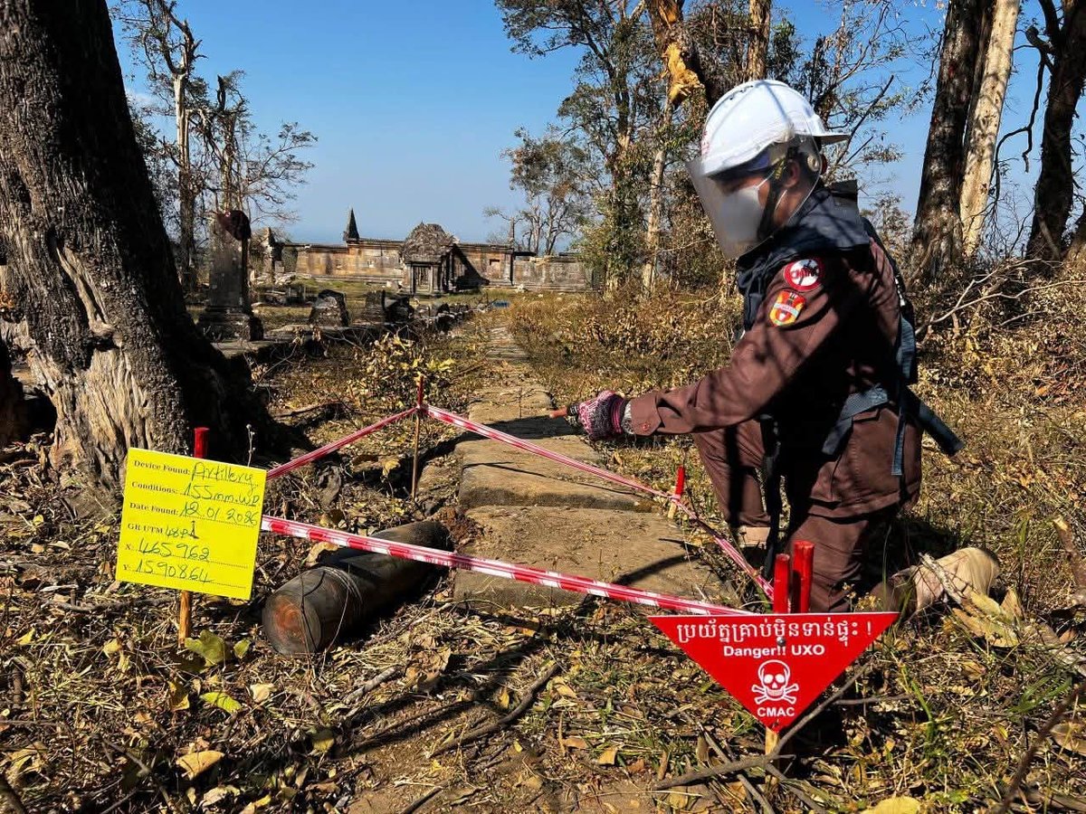 柬埔寨排雷行动中心报告 9万户家庭受战争遗留爆炸物影响