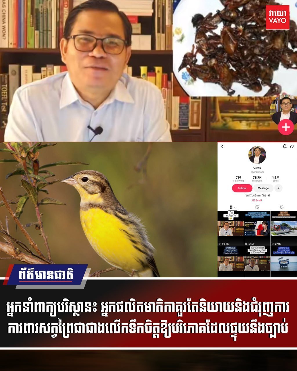 针对近期社交媒体上出现的食用野生动物视频,环境部发言人呼吁内