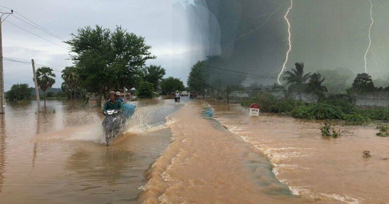 第21号台风阿特萨尼来袭 柬埔寨多地将迎强降雨