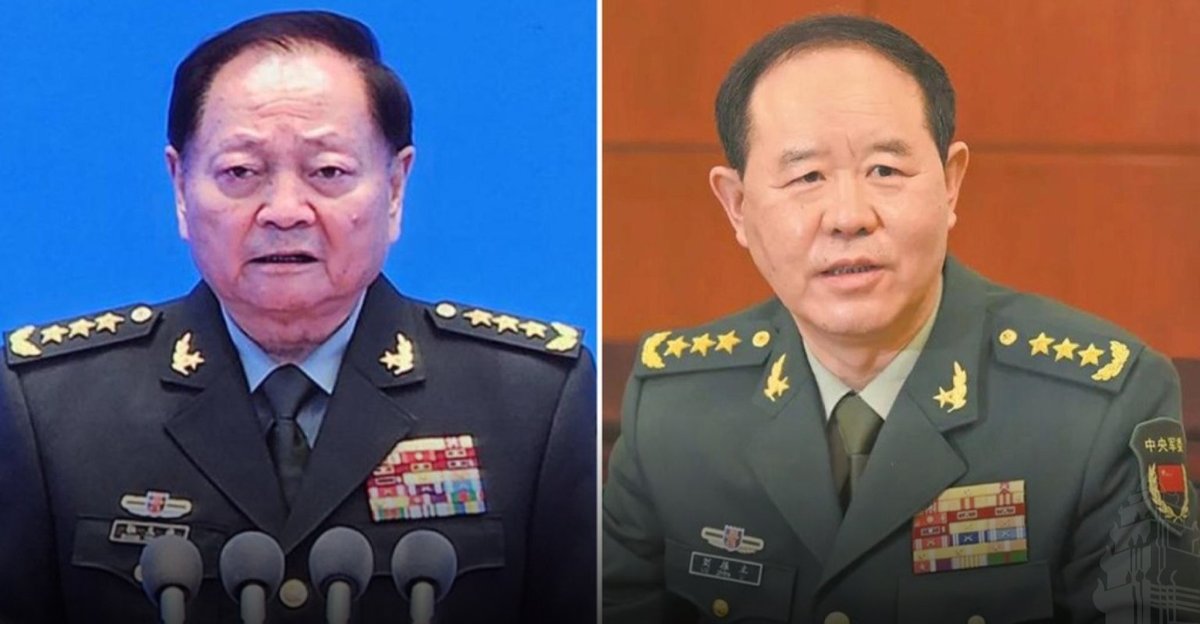 中国两名高级将领因腐败被免职