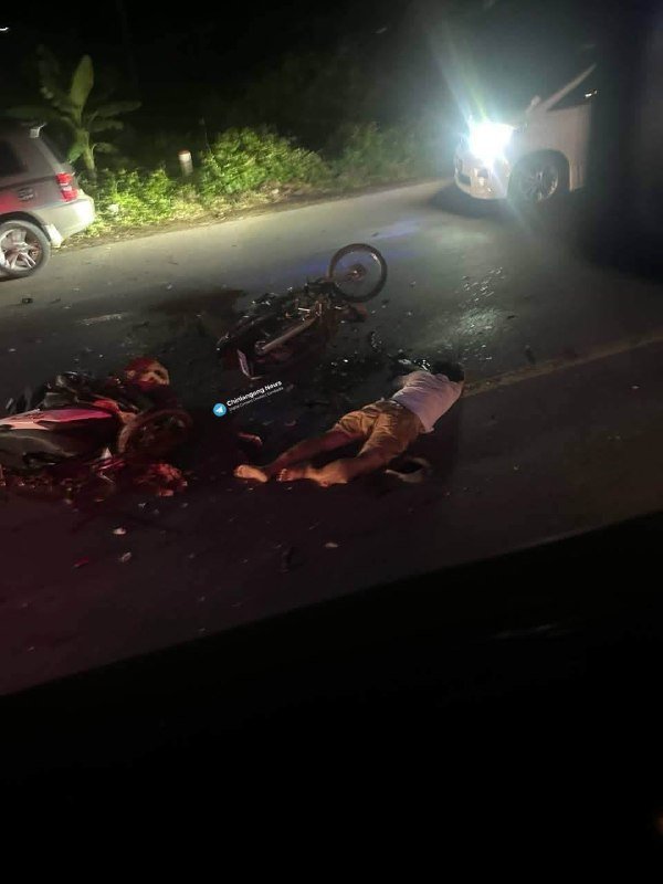 干拉省国道1号线发生严重车祸 2人当场死亡