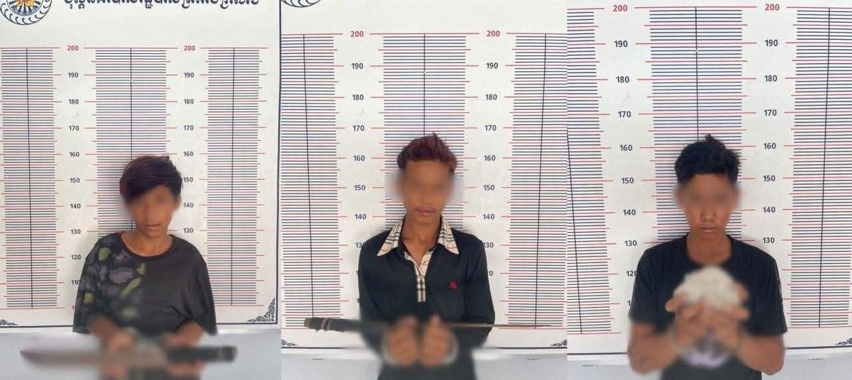 金边特本克桑区警方近日逮捕了5名涉嫌破坏他人财产的青少年,目