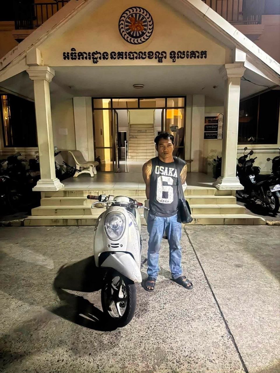 堆谷区警方近日成功逮捕一名涉嫌盗窃摩托车的嫌疑人