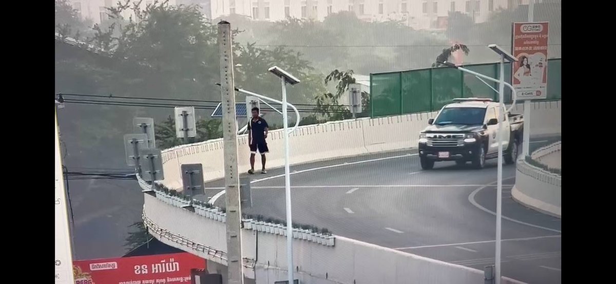 金边至西港高速公路严禁行人进入 违规者将面临处罚