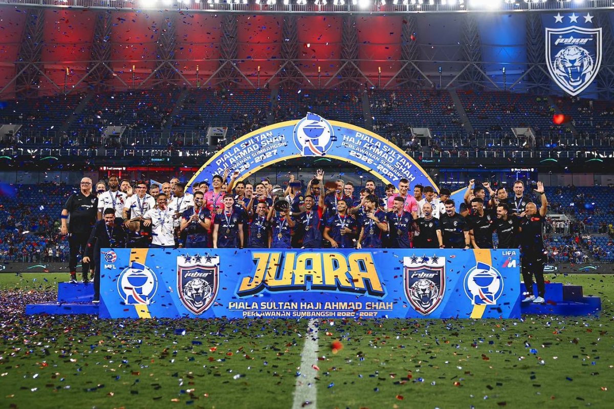 马来西亚JDT足球俱乐部创下109场不败纪录