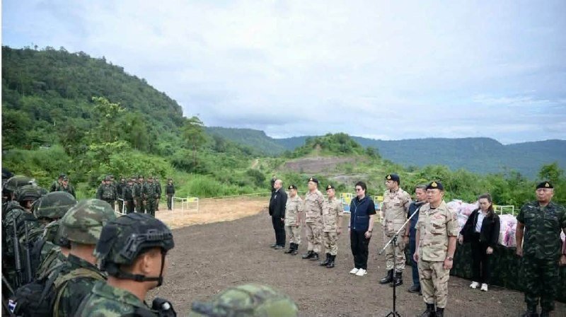 柬埔寨抗议泰国总理未经许可进入柏威夏省领土