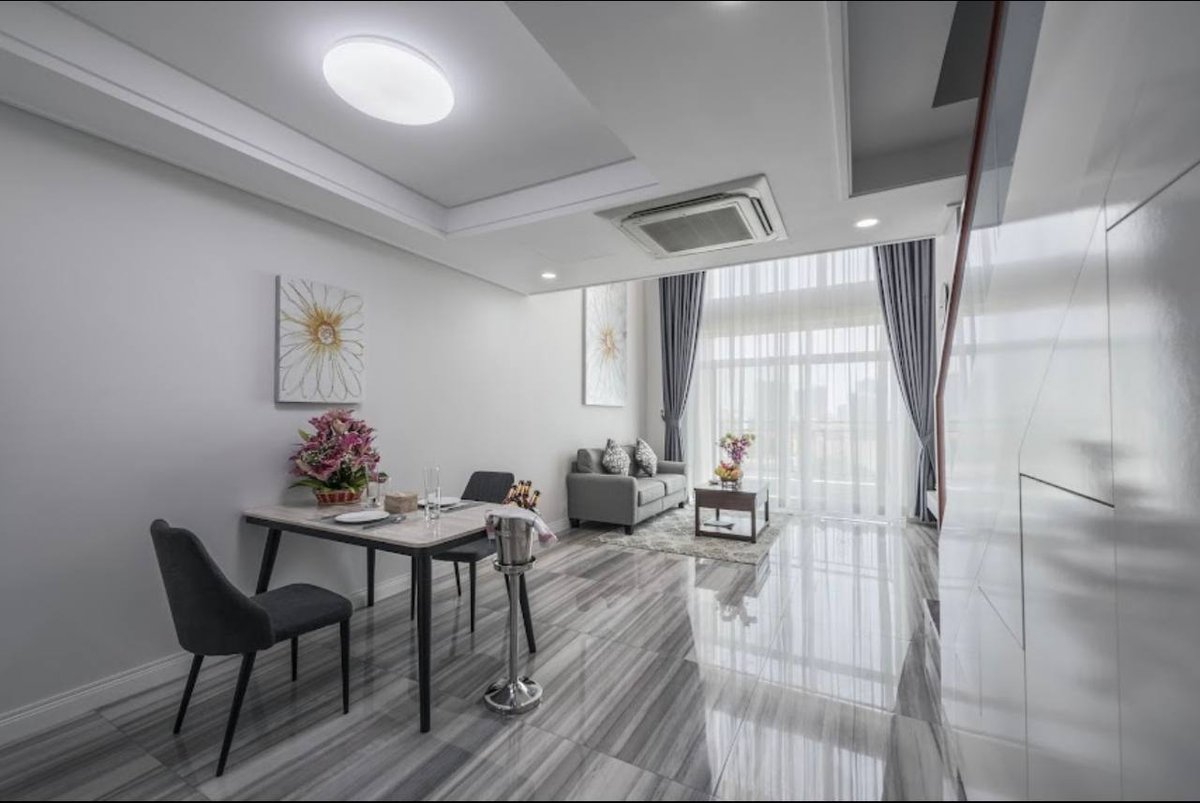 BKK1一房一厅公寓招租 月租$800含物业及清洁