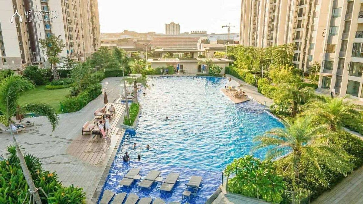 金边60米大道R&F City两房招租 月租$500含物业费