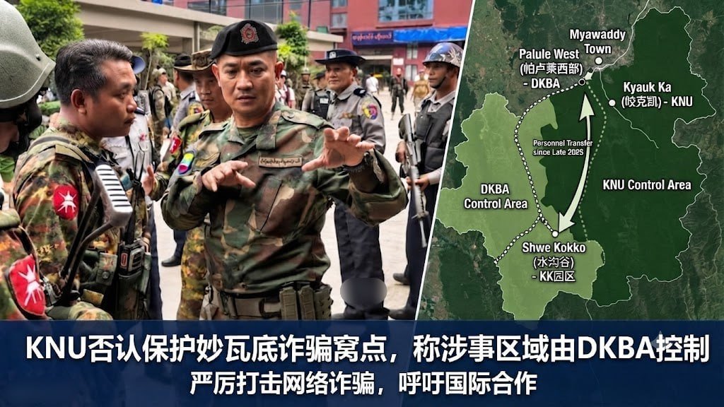 克伦民族联盟否认保护妙瓦底诈骗窝点 称由DKBA控制