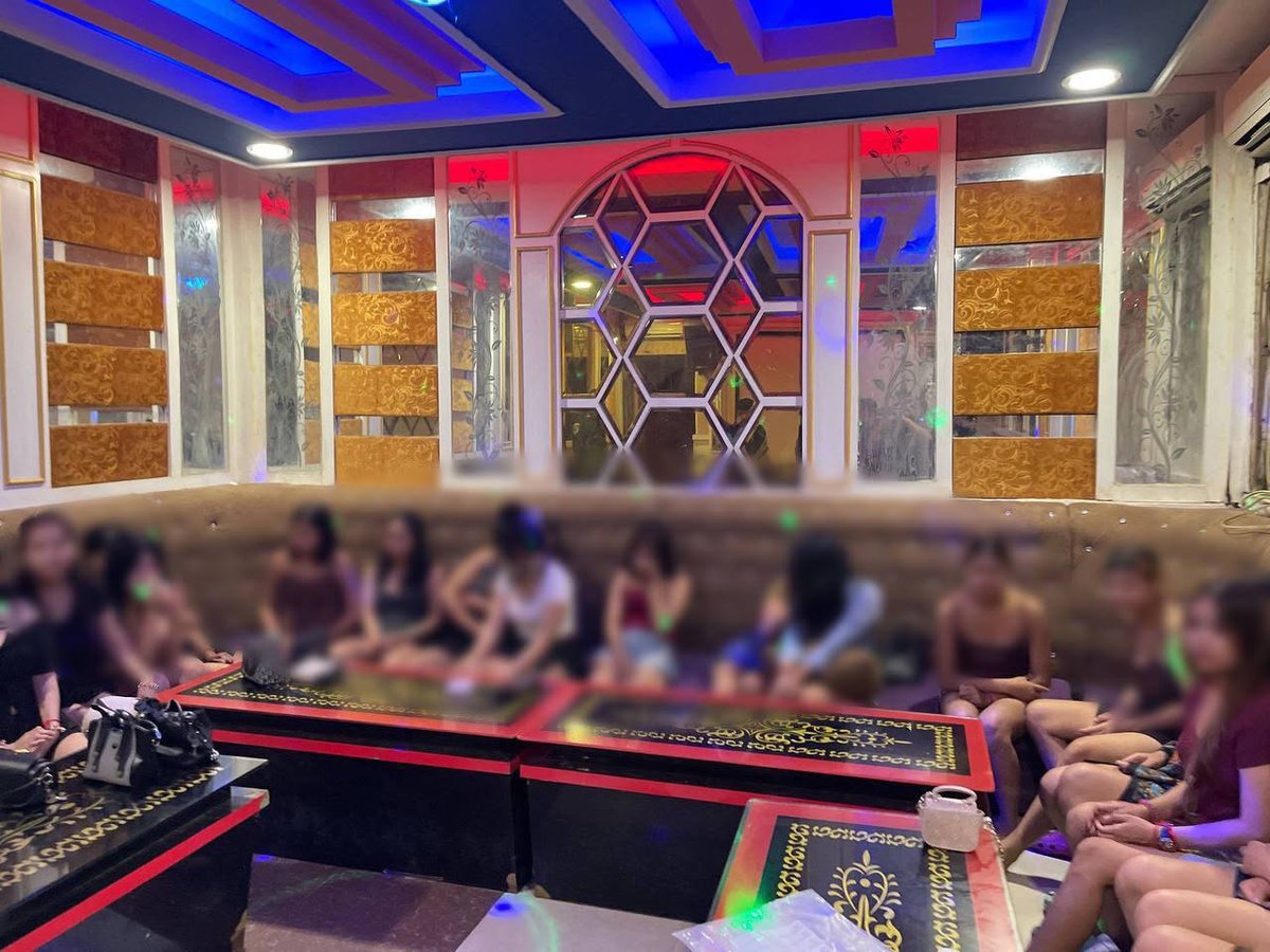 柬埔寨警方在干拉省昂斯努县突查一家店铺,涉嫌隐藏未成年人性剥