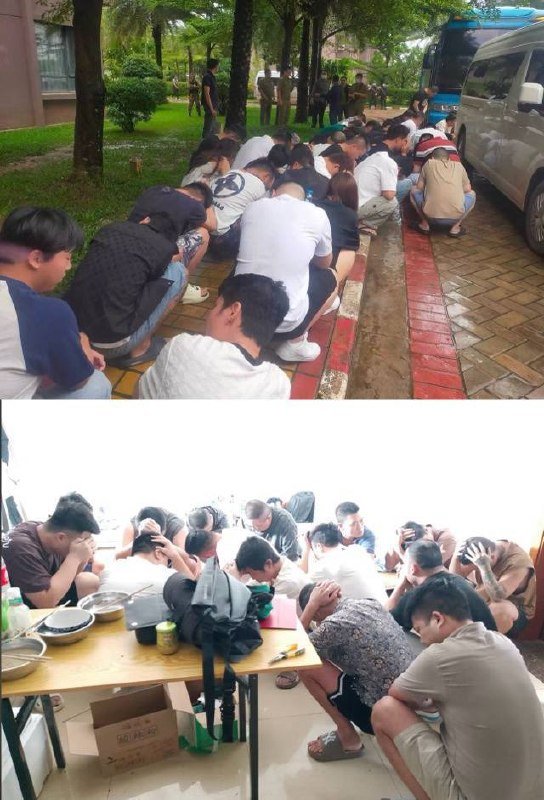 老挝万象塔銮湖特区捣毁电诈窝点 抓获261人