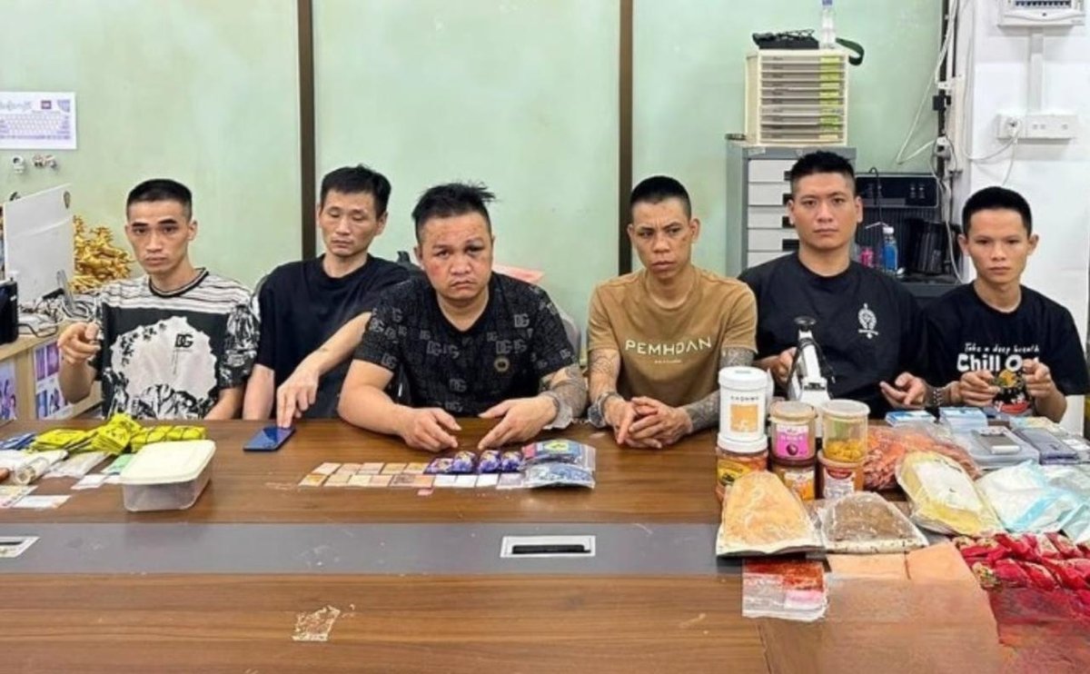 西港警方查获逾5公斤毒品 6名外籍嫌犯被起诉