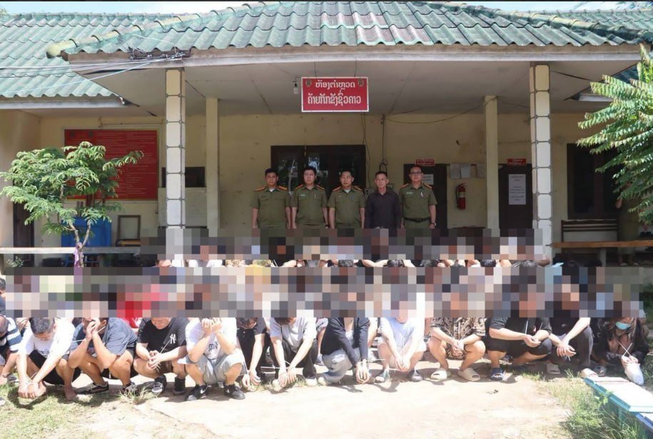 老挝万荣警方突查酒店 78名外国人涉网赌被捕