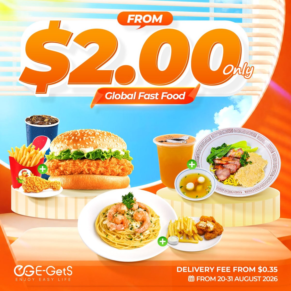 大象外卖快餐$2起优惠 8月31日前有效