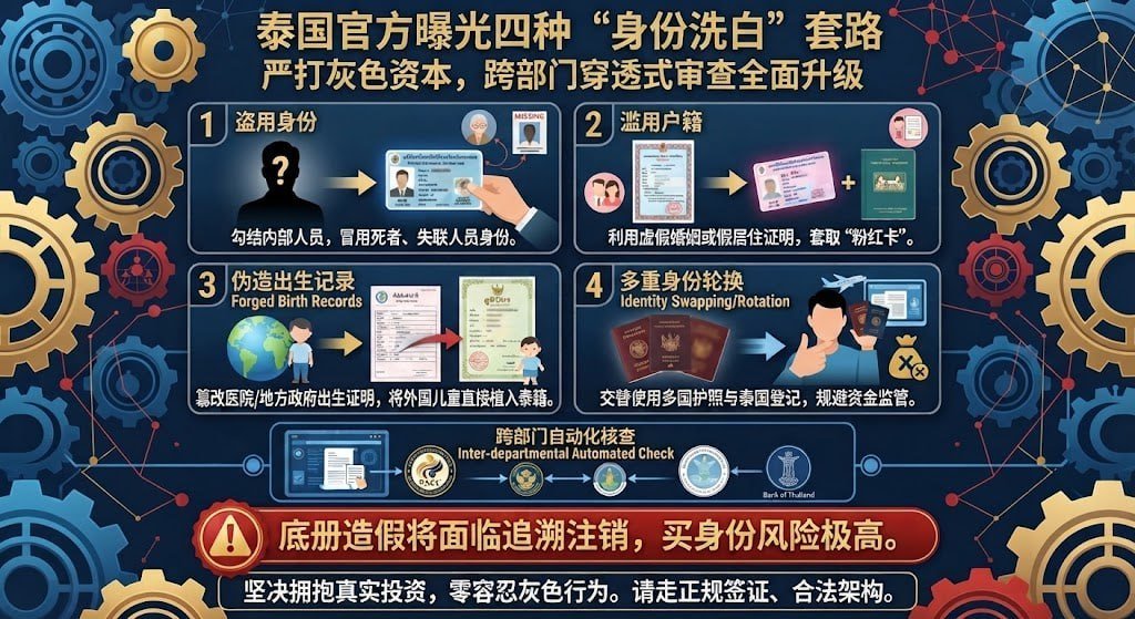 泰国严打灰色资本 曝光4种身份洗白套路