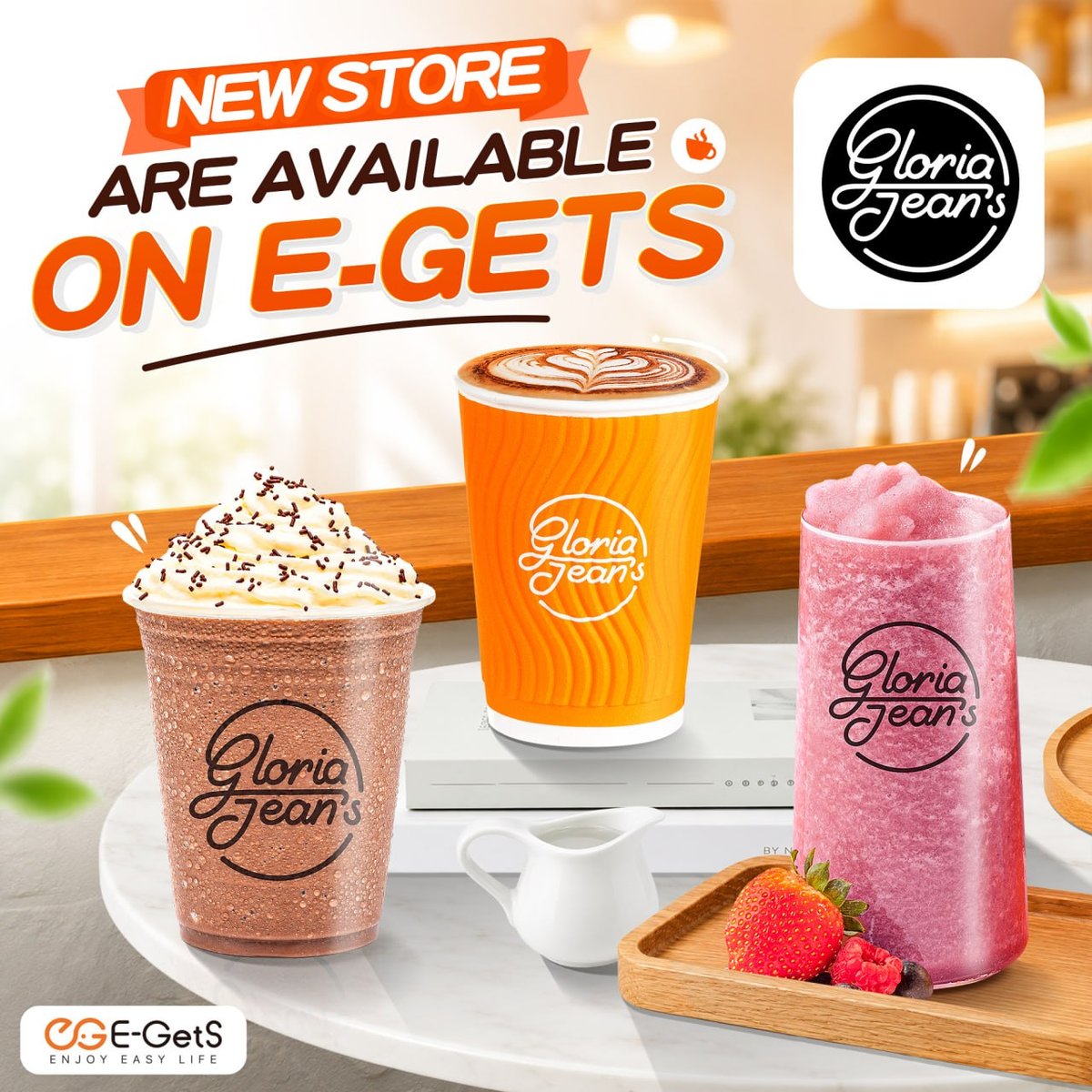 Gloria Jean's Coffees入驻E-GetS