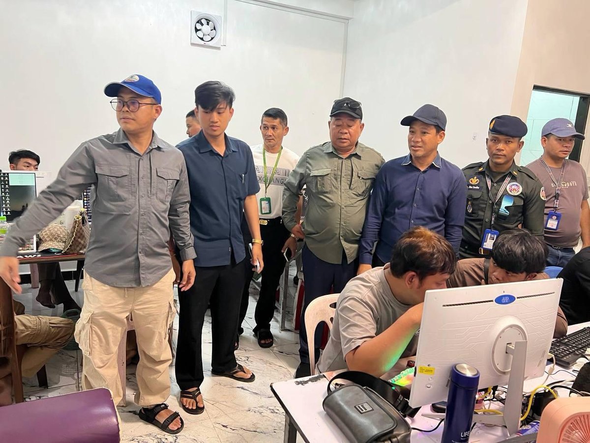 波贝市捣毁一涉诈窝点 逮捕19名柬籍人员