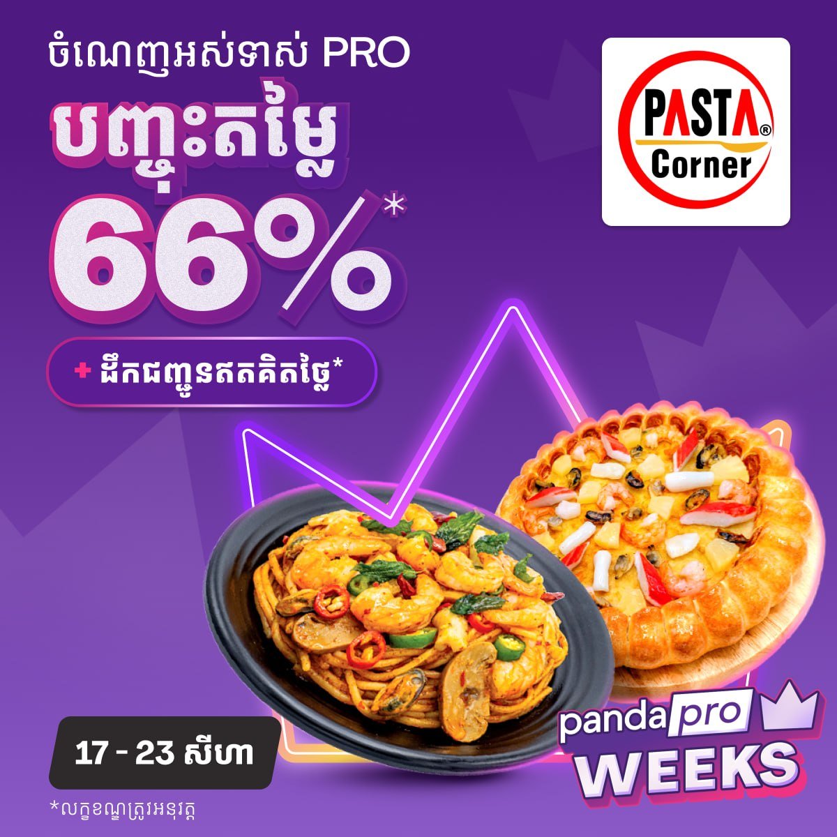 Foodpanda会员周最后一日 指定商家最高66%折扣