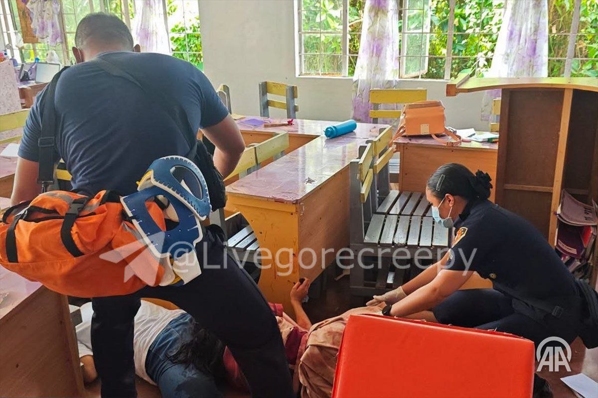 菲律宾三宝颜市一所高中发生枪击事件,造成包括袭击者在内的两人