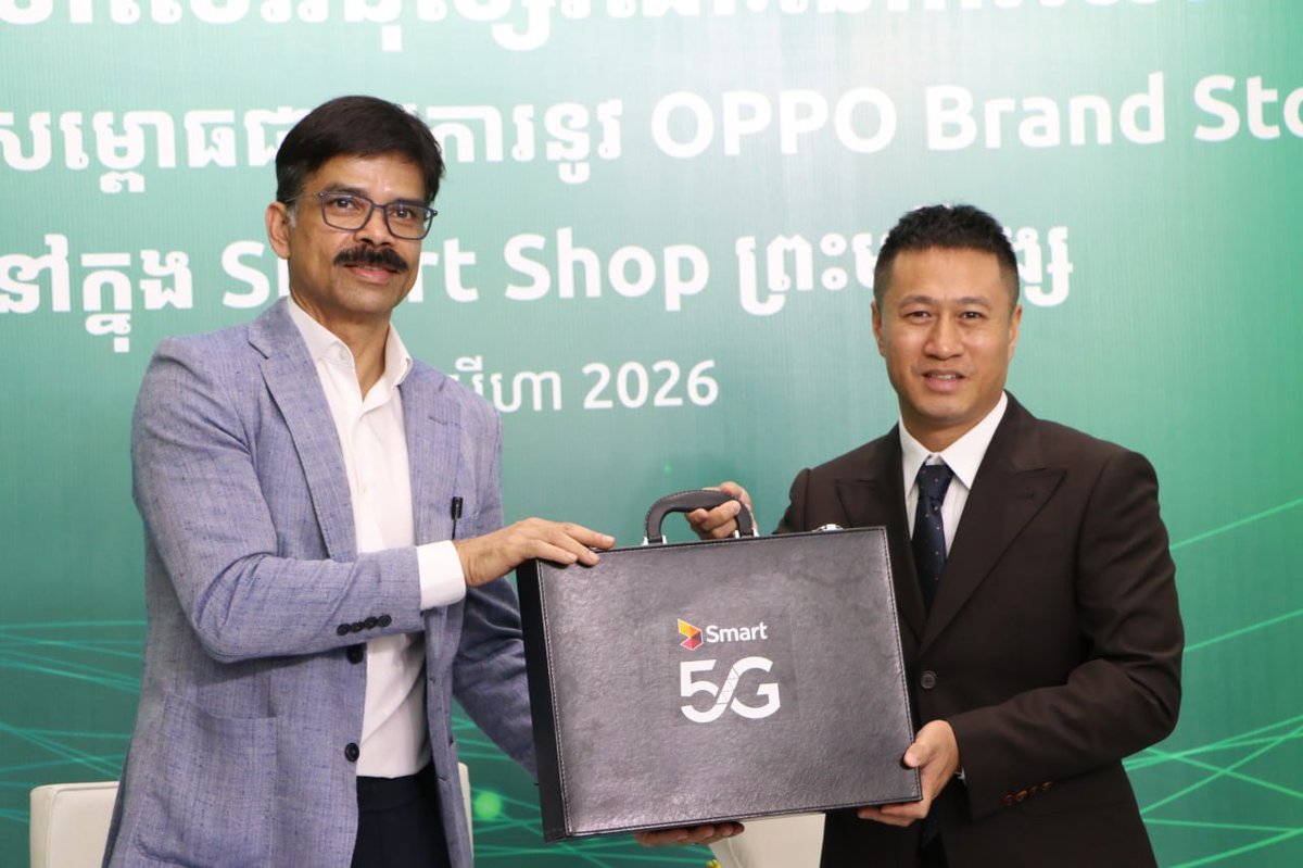 OPPO柬埔寨与Smart达成战略合作 品牌店入驻Smart