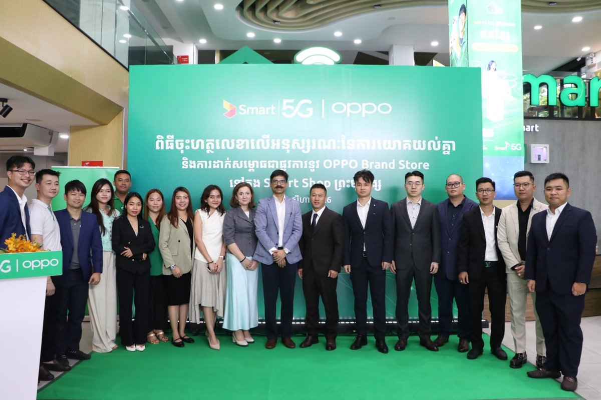 OPPO柬埔寨与Smart达成战略合作 品牌店入驻Smart