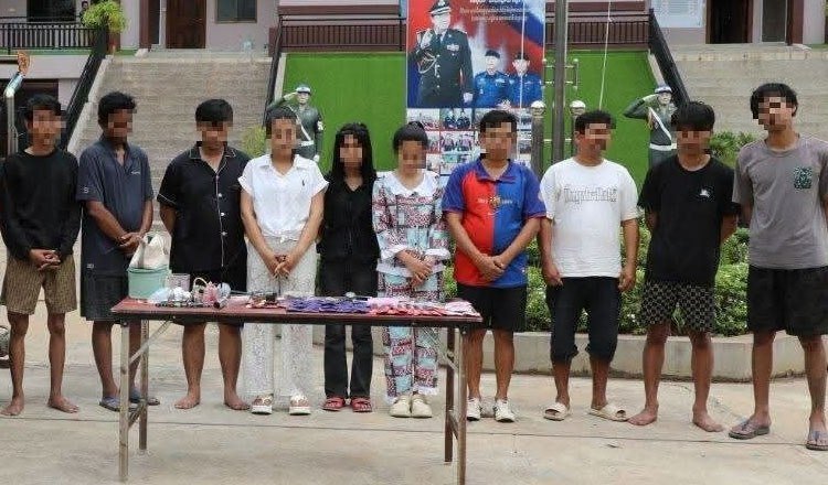 波贝市警方破获毒品案 逮捕10名柬泰籍嫌疑人