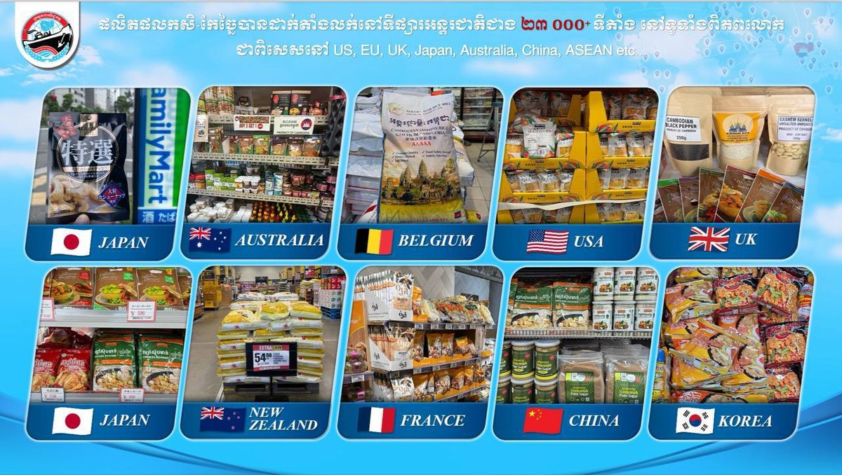 商务部推动柬埔寨产品入驻全球2.3万个零售网点