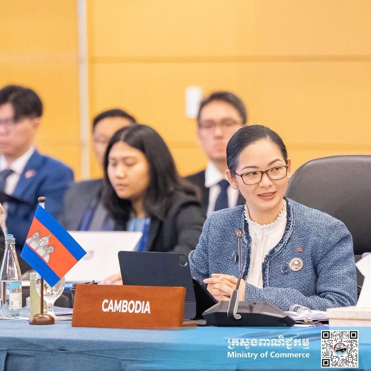 柬埔寨商务部长Cham Nimul出席在马尼拉举行的第22届