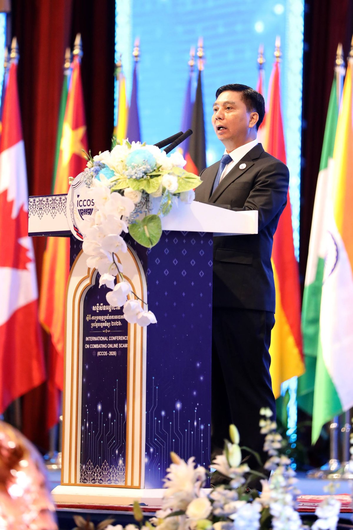 内政部部长苏速卡出席ICCOS会议 强调打击网络诈骗