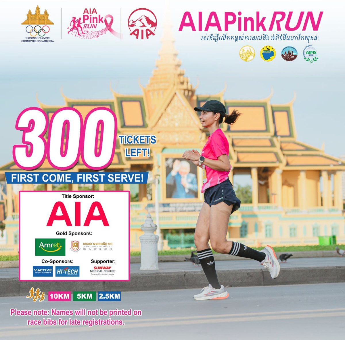 AIA Pink Run慈善跑10月25日开赛 仅剩300名