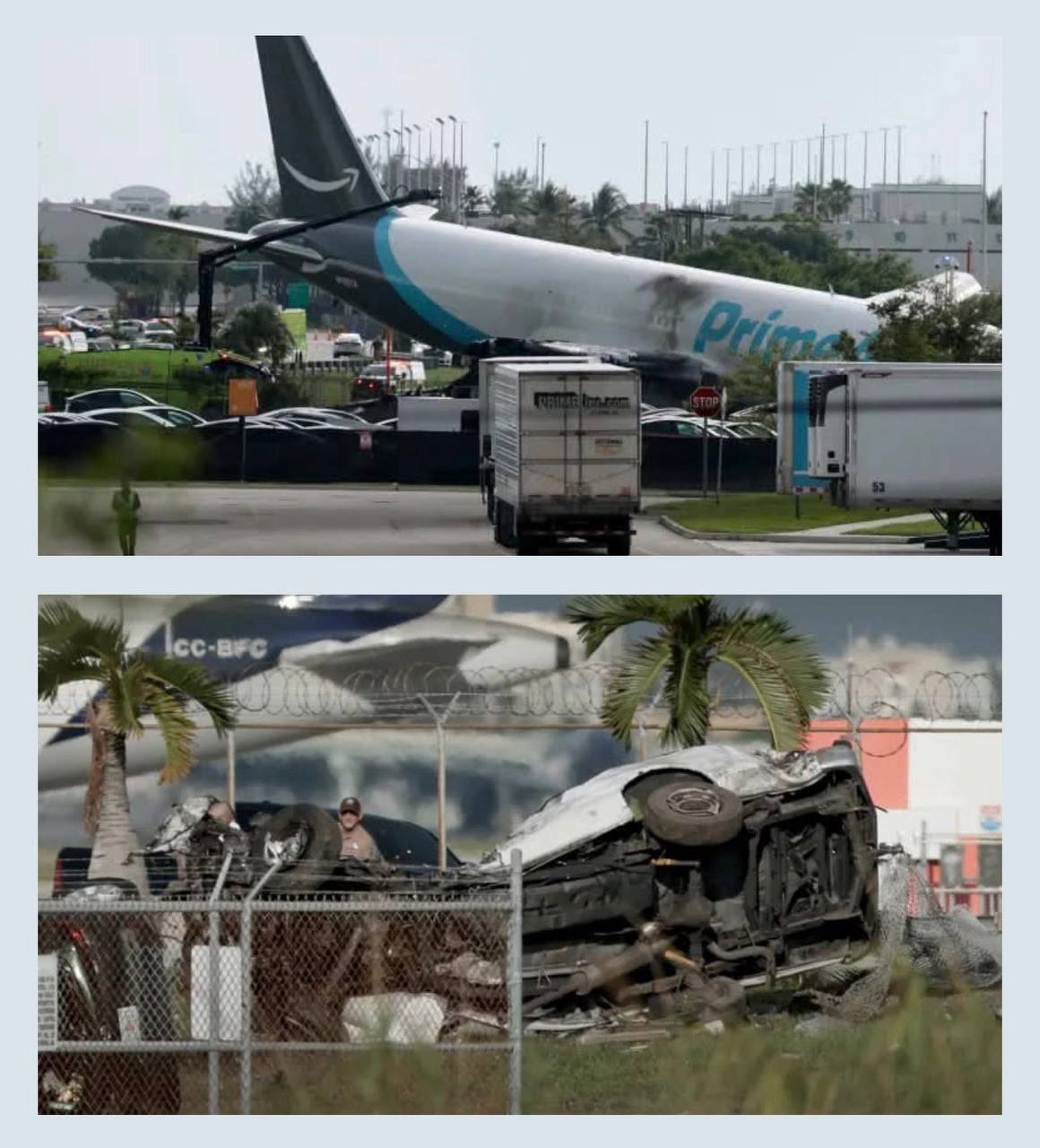 迈阿密机场货机冲出跑道撞车 事故致5人不幸遇难