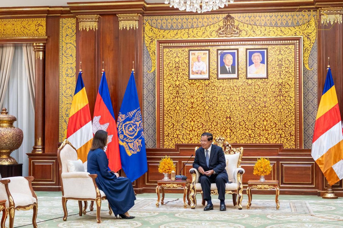 洪森亲王在金边会见塞浦路斯新任大使