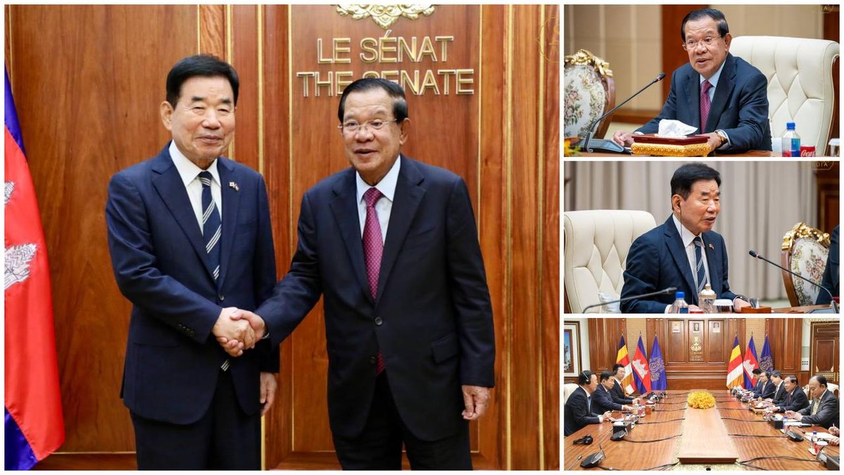 洪森会见韩国前国会议长 呼吁韩企加大对柬投资