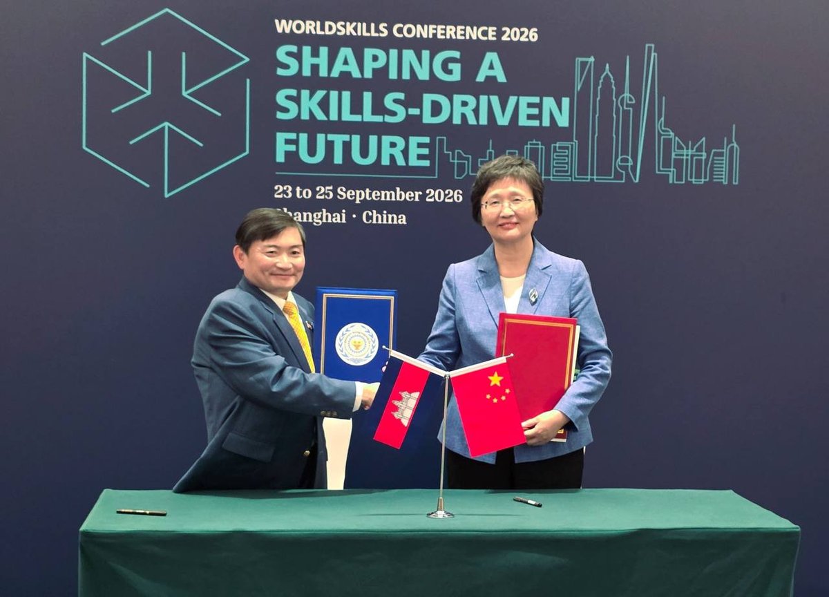 柬埔寨与中国签署谅解备忘录,旨在加强绿色技能开发与劳动力市场